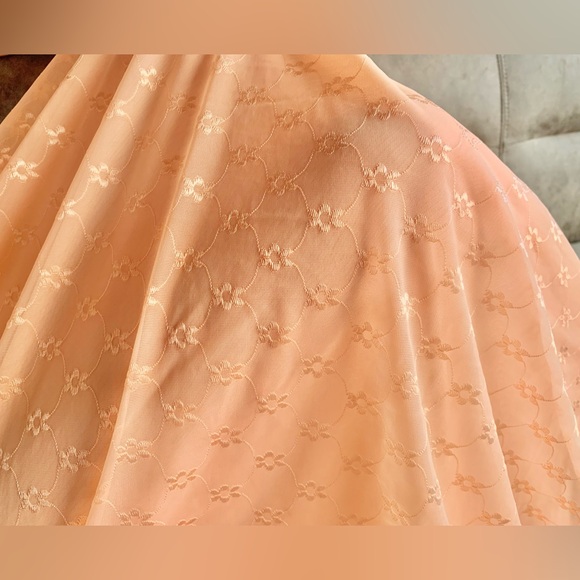 Vintage chiffon and nylon full length nightie nightgown lingerie - Picture 5 of 8